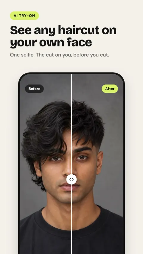 Trying a new haircut on a selfie